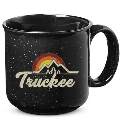 Truckee California Tahoe Retro Vintage Gift Idea Souvenir 15oz Campfire Ceramic Mug
