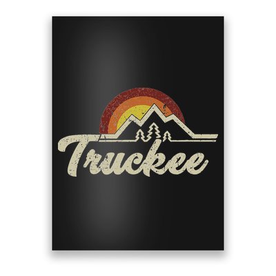 Truckee California Tahoe Retro Vintage Gift Idea Souvenir Poster
