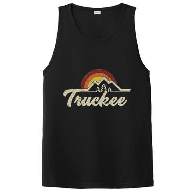 Truckee California Tahoe Retro Vintage Gift Idea Souvenir PosiCharge Competitor Tank