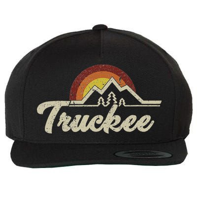 Truckee California Tahoe Retro Vintage Gift Idea Souvenir Wool Snapback Cap