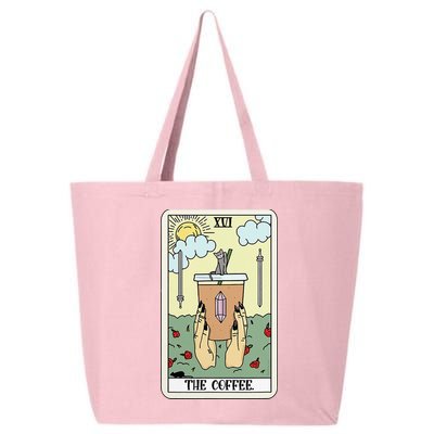 The Coffee Tarot Card Coffee Lover Caffeinated Witchy Hand 25L Jumbo Tote