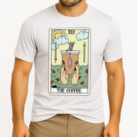 The Coffee Tarot Card Coffee Lover Caffeinated Witchy Hand Cooling Performance Crew T-Shirt