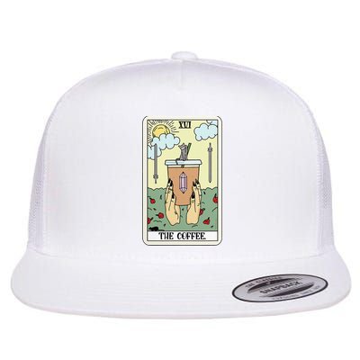 The Coffee Tarot Card Coffee Lover Caffeinated Witchy Hand Flatbill Hat