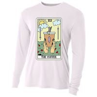 The Coffee Tarot Card Coffee Lover Caffeinated Witchy Hand Cooling Performance Long Sleeve Crew