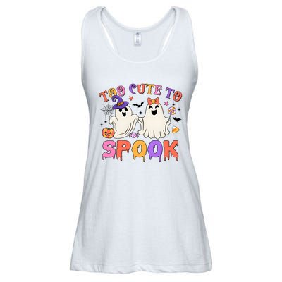 Too Cute To Spook Halloween Ladies Essential Flowy Tank