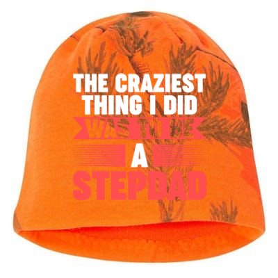 Then Craziest Thing I Did To Be A Stepdad Stepdad Cool Gift Kati - Camo Knit Beanie