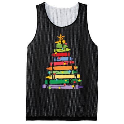 Teacher Christmas Tree Mesh Reversible Basketball Jersey Tank