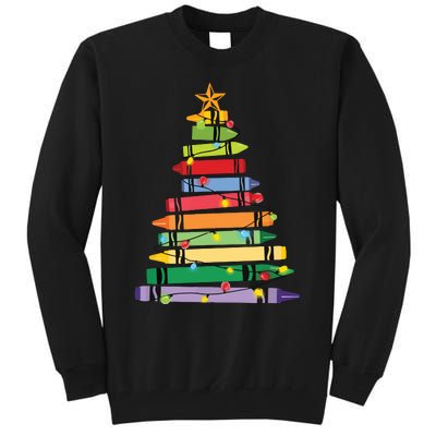 Teacher Christmas Tree Tall Sweatshirt