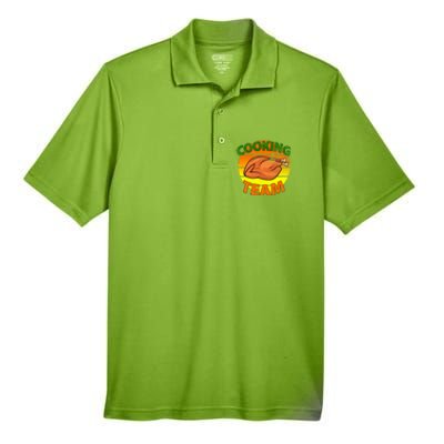 Thanksgiving Cooking Team Family Matching Men's Origin Performance Pique Polo