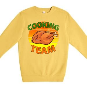 Thanksgiving Cooking Team Family Matching Premium Crewneck Sweatshirt