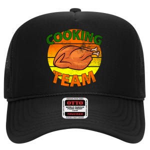 Thanksgiving Cooking Team Family Matching High Crown Mesh Back Trucker Hat