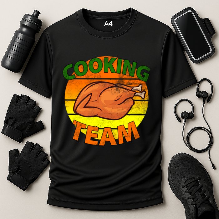 Thanksgiving Cooking Team Family Matching Cooling Performance Crew T-Shirt