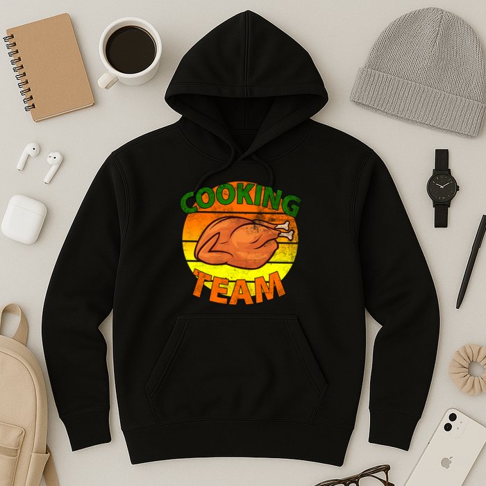 Thanksgiving Cooking Team Family Matching Hoodie