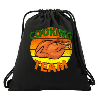 Thanksgiving Cooking Team Family Matching Drawstring Bag