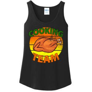 Thanksgiving Cooking Team Family Matching Ladies Essential Tank