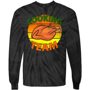 Thanksgiving Cooking Team Family Matching Tie-Dye Long Sleeve Shirt