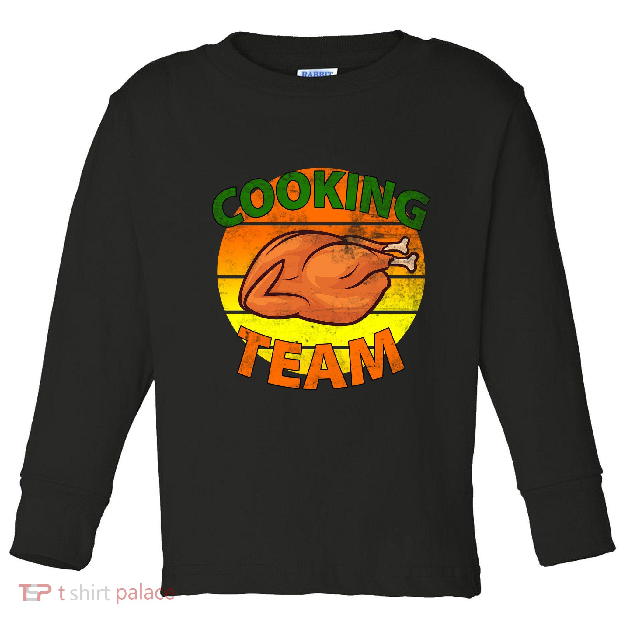 Thanksgiving Cooking Team Family Matching Toddler Long Sleeve Shirt