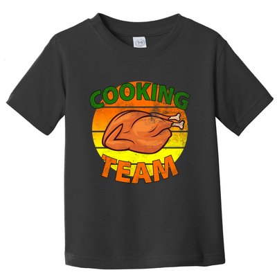 Thanksgiving Cooking Team Family Matching Toddler T-Shirt