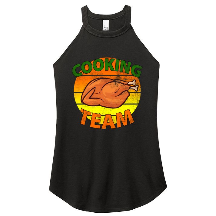 Thanksgiving Cooking Team Family Matching Women's Perfect Tri Rocker Tank