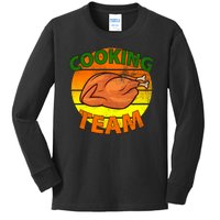 Thanksgiving Cooking Team Family Matching Kids Long Sleeve Shirt