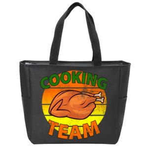 Thanksgiving Cooking Team Family Matching Zip Tote Bag