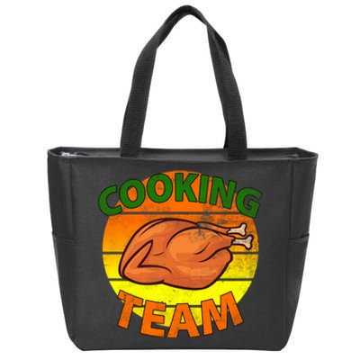 Thanksgiving Cooking Team Family Matching Zip Tote Bag