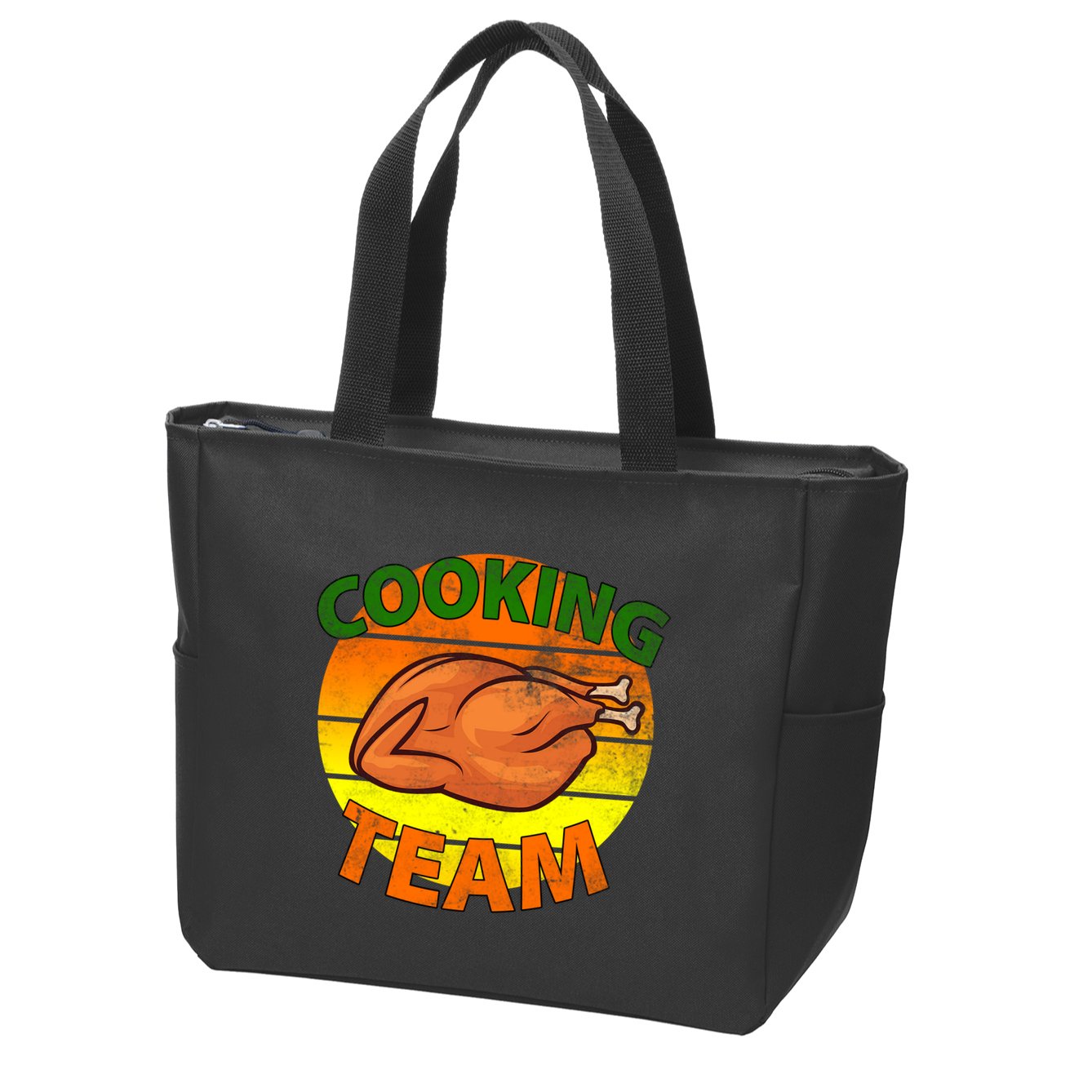 Thanksgiving Cooking Team Family Matching Zip Tote Bag
