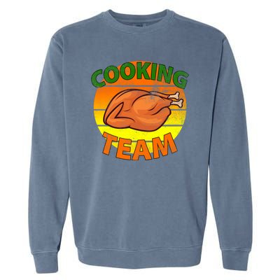 Thanksgiving Cooking Team Family Matching Garment-Dyed Sweatshirt