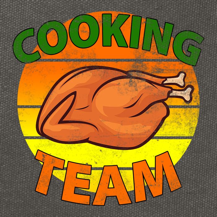 Thanksgiving Cooking Team Family Matching Cotton Canvas Backpack