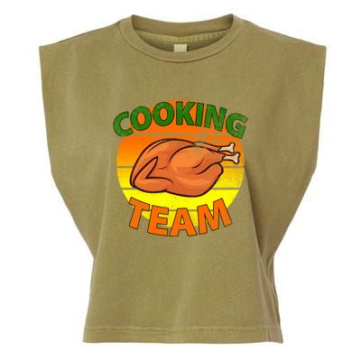 Thanksgiving Cooking Team Family Matching Garment-Dyed Women's Muscle Tee