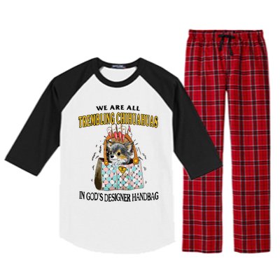 Trembling Chihuahua Raglan Sleeve Pajama Set