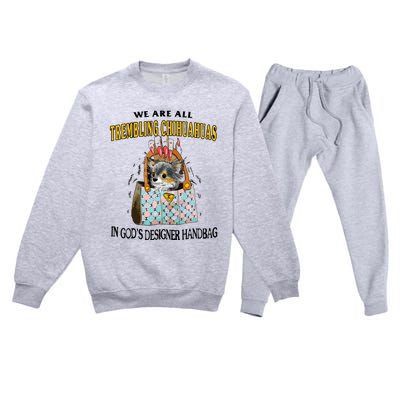 Trembling Chihuahua Premium Crewneck Sweatsuit Set