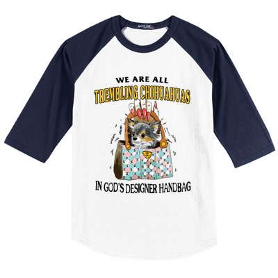 Trembling Chihuahua Baseball Sleeve Shirt