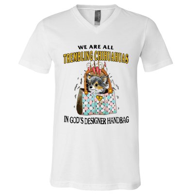 Trembling Chihuahua V-Neck T-Shirt