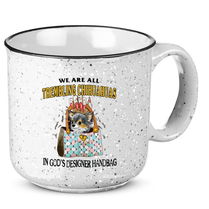 Trembling Chihuahua 15oz Campfire Ceramic Mug