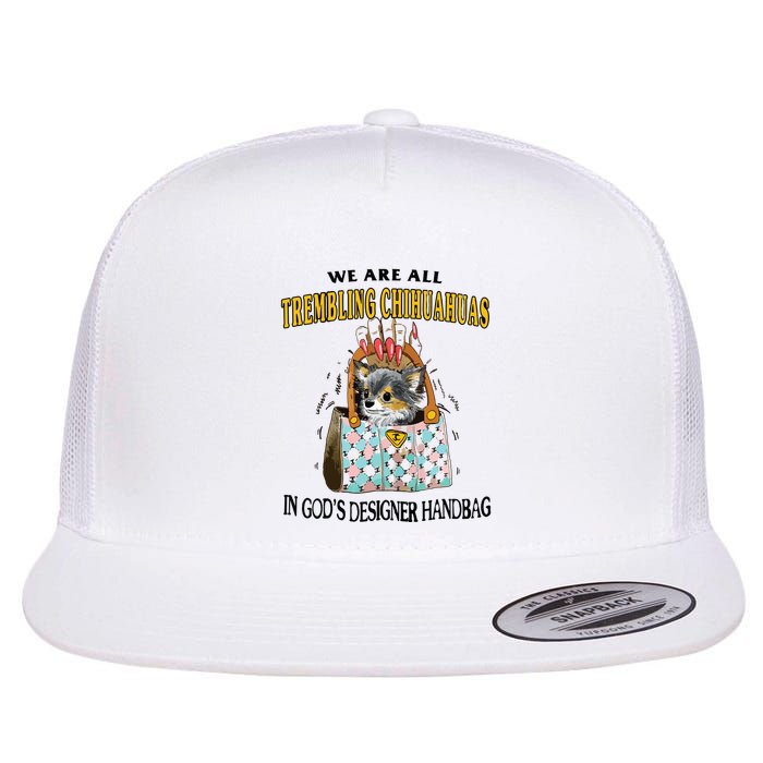 Trembling Chihuahua Flat Bill Trucker Hat