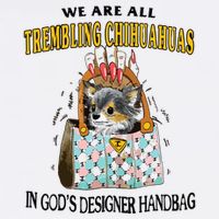 Trembling Chihuahua Flat Bill Trucker Hat