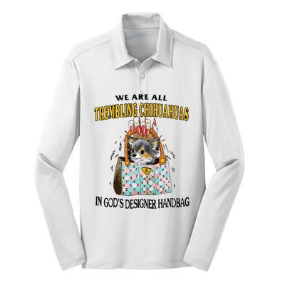 Trembling Chihuahua Silk Touch Performance Long Sleeve Polo