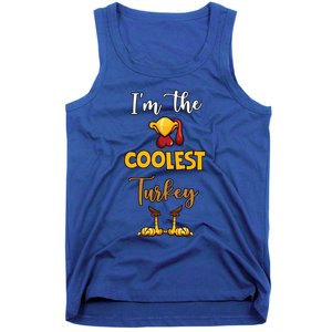 The Coolest Turkey Matching Family Turkey Thanksgiving Cute Gift Tank Top