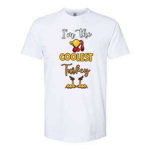 The Coolest Turkey Matching Family Turkey Thanksgiving Cute Gift Softstyle CVC T-Shirt