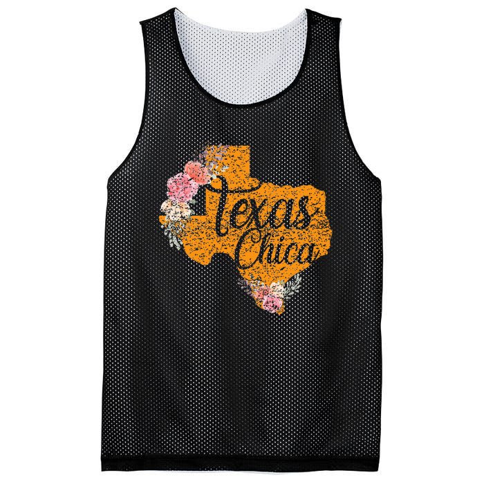 Texas Chica Texan Texas Map Texas Chica Mesh Reversible Basketball Jersey Tank