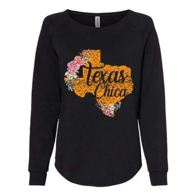 Texas Chica Texan Texas Map Texas Chica Womens California Wash Sweatshirt