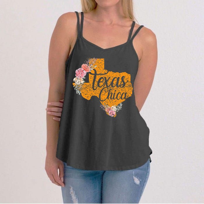 Texas Chica Texan Texas Map Texas Chica Women's Strappy Tank