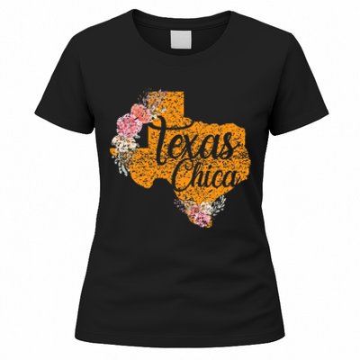 Texas Chica Texan Texas Map Texas Chica Women's T-Shirt