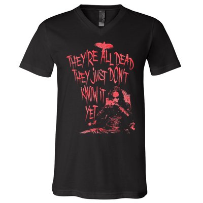 The Crow – They're All Dead V-Neck T-Shirt