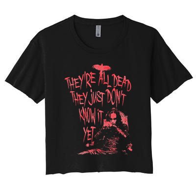 The Crow – They're All Dead Women's Crop Top Tee