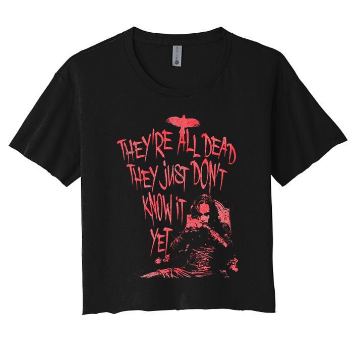 The Crow – They're All Dead Women's Crop Top Tee