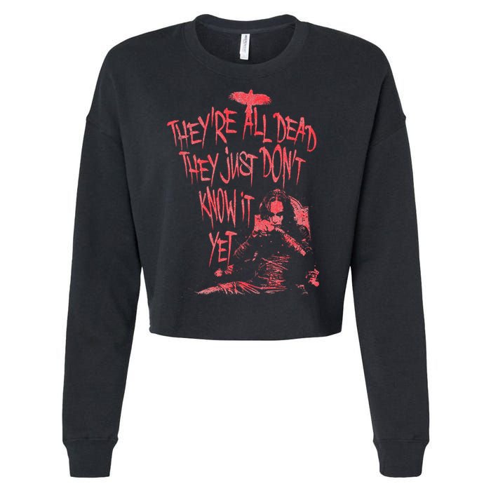 The Crow – They're All Dead Cropped Pullover Crew