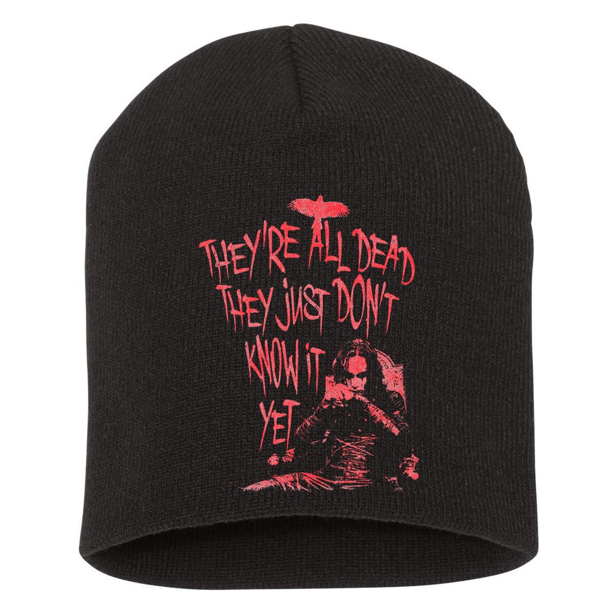 The Crow – They're All Dead Short Acrylic Beanie