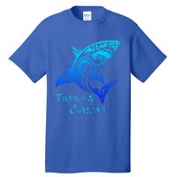 Turks & Caicos Tribal Shark Polynesian Tattoo Style Tall T-Shirt